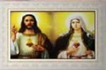 Quadro Religioso Sagrado Coração de Jesus e Maria - Mod. 3 | SJO Artigos Religiosos