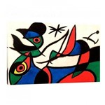 Quadro Reprodução Pintores Canvas - Joan Miró 65x45cm