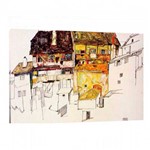 Quadro Reprodução Pintores Canvas - Old House 95x63cm