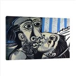 Quadro Reprodução Pintores - Picasso o Beijo 95x63cm