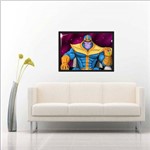 Quadro Super Heróis Thanos com Moldura Decorações TT05