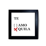 Quadro Tequila 22x22 - Moldura Preta