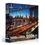 Quebra-Cabeça 1000 Peças - Paisagens Noturnas - Ponte de Manhattan Game Office 2308