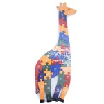 Quebra-Cabeça Girafa Colorido 26 Peças 40X14cm