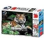 Quebra Cabeça Super 3D Tigre 500 Peças - Multikids
