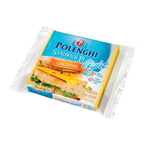 Queijo Processado Polenghi Sandwich-In Cheddar Light 144g