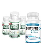 Quitopro 60 Comprimido 3 Vezes Mais Forte + Super Slimx 3 Pts 60 Caps Cada