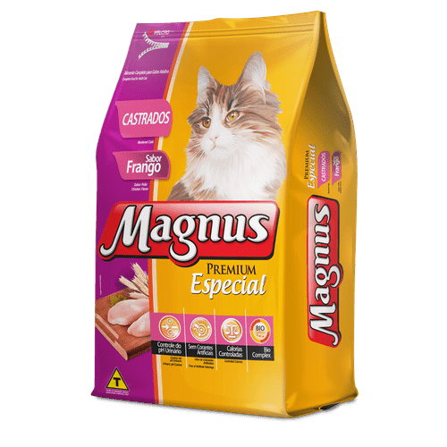Ração Magnus Especial Frango para Gatos Castrados 1kg