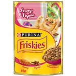 Ração Nestlé Purina Friskies Sachê Frango e Fígado ao Molho para Gatos - 85 G