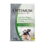 Ração Optimum para Cães Adultos de Raças Pequenas Sabor Frango e Arroz - 3kg