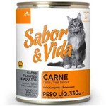 Ração Sabor e Vida em Lata para Gatos Carne - 290gr
