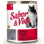 Ração Sabor e Vida em Lata para Gatos Carne e Fígado - 290gr