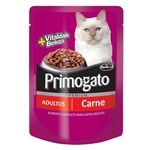 Ração Úmida Primogato Sabor Carne para Gatos Adultos - 85g