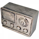 Rádio Antigo Decorativo de Cerâmica