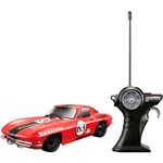 Rádio Control 1:24 Chevy Corvette Vermelho 1963 - Maisto