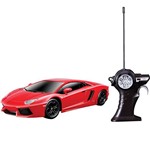 Rádio Control 1:24 Lamborghini Aventador Lp 7004 Vermelho - Maisto
