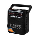 Rádio Portátil Fm/am/sw Megastar Rx-802bt com Bluetooth/USB e Lanterna - Preto