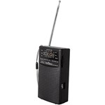 Rádio Portátil Motobras 3 Fxs. Mod. RM-PUSM 31BR AM/FM - Preto