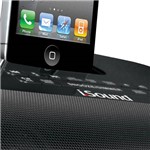 Rádio Relógio FM ISOUND1669 - 6w, 2 Alarmes, C/ Dock para Carga e Reprodução de IPod e IPhone - Isound