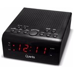 Rádio Relógio Quanta Qtrar4300 Digital Fm Bivolt Duplo Alarme Vintage Antigo