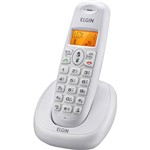 Telefone Sem Fio TSF 7001 Branco com Display LCD Laranja Bivolt - Elgin