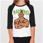 Ramones 74 - Camiseta Raglan Manga 3/4 Infantil