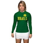 Rashguard Brasil Verde Feminino