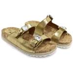 Rasteira Zariff Shoes Birken Dourado