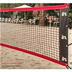 Rede de Beach Tennis IN Sports Premium Preto e Branco
