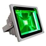 Refletor LED 10W - Verde (Cor Fixa) - Bivolt - IP65