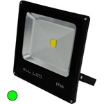 Refletor LED 50 Watts Verde Ótima Qualidade Blindado a Prova D'água Bi-Volt