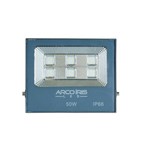 Refletor Led 50w Slim Microled SMD IP65 Holofote Branco Frio - Arco Íris Led