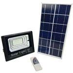 Refletor Led 25w Energia Solar com Controle e Placa Completo