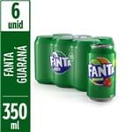 Refrigerante Fanta 350ml Lt com 6 Lv Mais Pg Menos Guarana