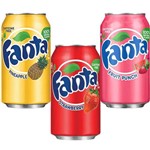 Refrigerante Fanta 3 em 1 - Pineaple + Strawberry + Fruit Punch Importado