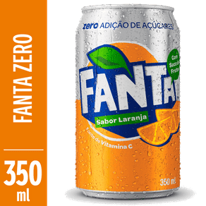 Refrigerante Fanta Zero Laranja 350ml (Lata)
