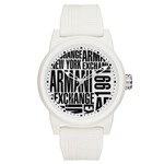 Relógio Armani Exchange Masculino Atlc Branco