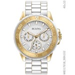 Relógio Bulova Feminino Branco e Dourado Wb31765b