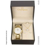 Relógio Champion Dourado Feminino Elegance Analógico Cn26546w