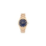 Relógio Champion Feminino Aço Dourado Azul Cn26064k