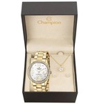 Relógio Champion Feminino CH24464W + Colar e Brincos
