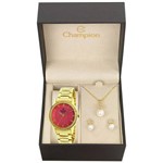 Relógio Champion Passion Kit Feminino Dourado - Cn29310j