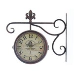 Relógio de Estação Dupla Face Antigo Vintage
