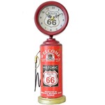 Relógio de Mesa Bomba de Combustível Historic Route 66 Retrô