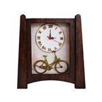 Relógio de Mesa Vintage - Modelo Bicicleta em Paris - 30x27cm