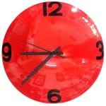 Relógio de Parede Calota Kombi ou Fusca Vermelho