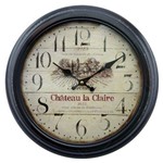 Relógio de Parede Chateau La Claire em Metal - 37x37 Cm