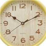 Relógio de Parede Clássico em Polipropileno e Vidro - 22x22