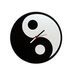 Relógio de Parede Decorativo - Modelo Yin Yang