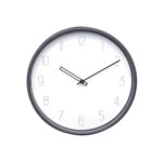 Relógio de Parede Elegant Round Branco e Preto